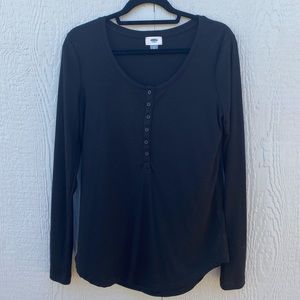 Black Long Sleeve Old Navy Top